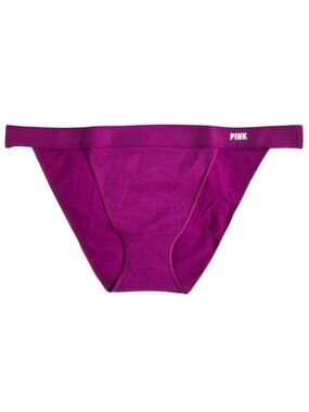 NWT PINK Victoria’s Secret Deep Dark Purple Seamless Bikini Panty - Retired